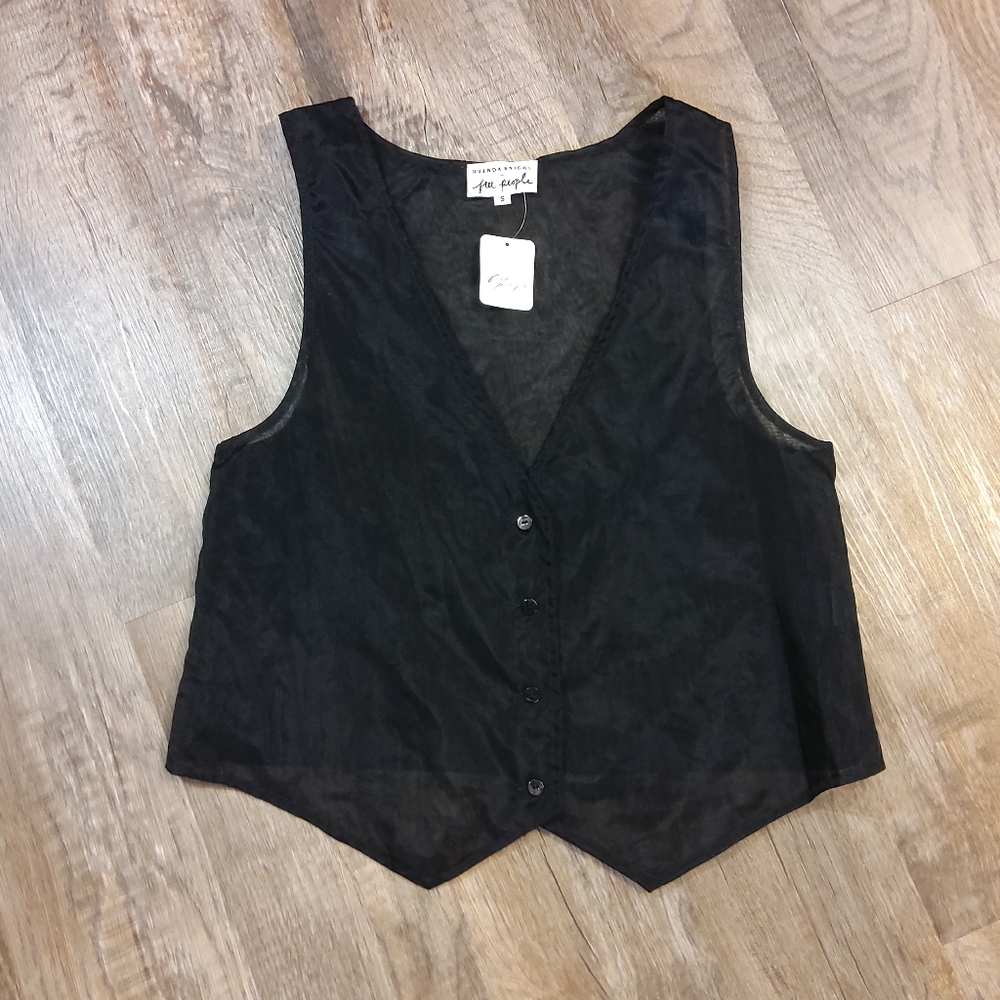 FREE PEOPLE Nigel Preston Mia Slouchy Vest NWT - SMALL - Picture 4 of 12